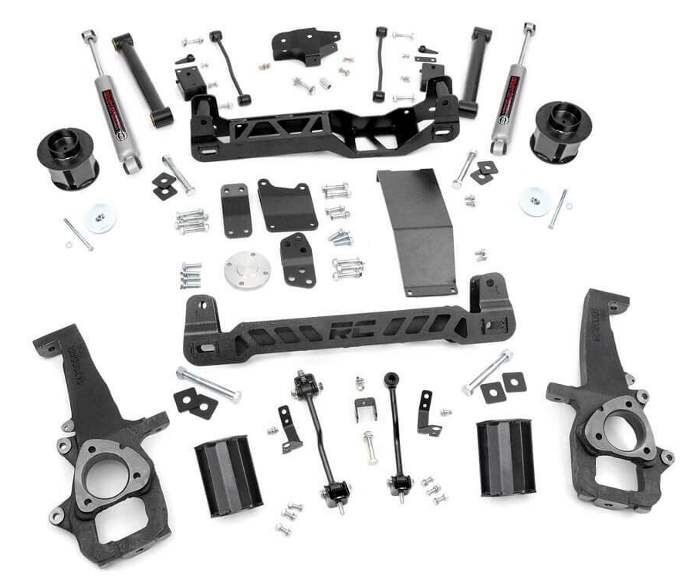 Rough Country 6" Spacer Lift Kit-Nitro Shocks 09-11 Ram 1500 4WD - Click Image to Close